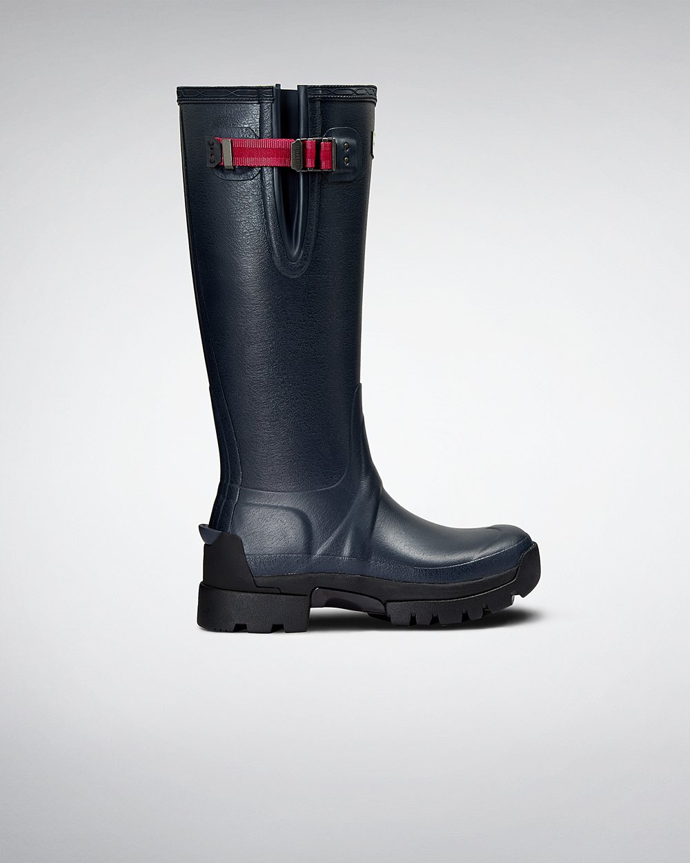 Hunter Mujer Balmoral Side Adjustable 3Mm Neoprene - Botas de Lluvia Azul Marino - 308-OQZDMC